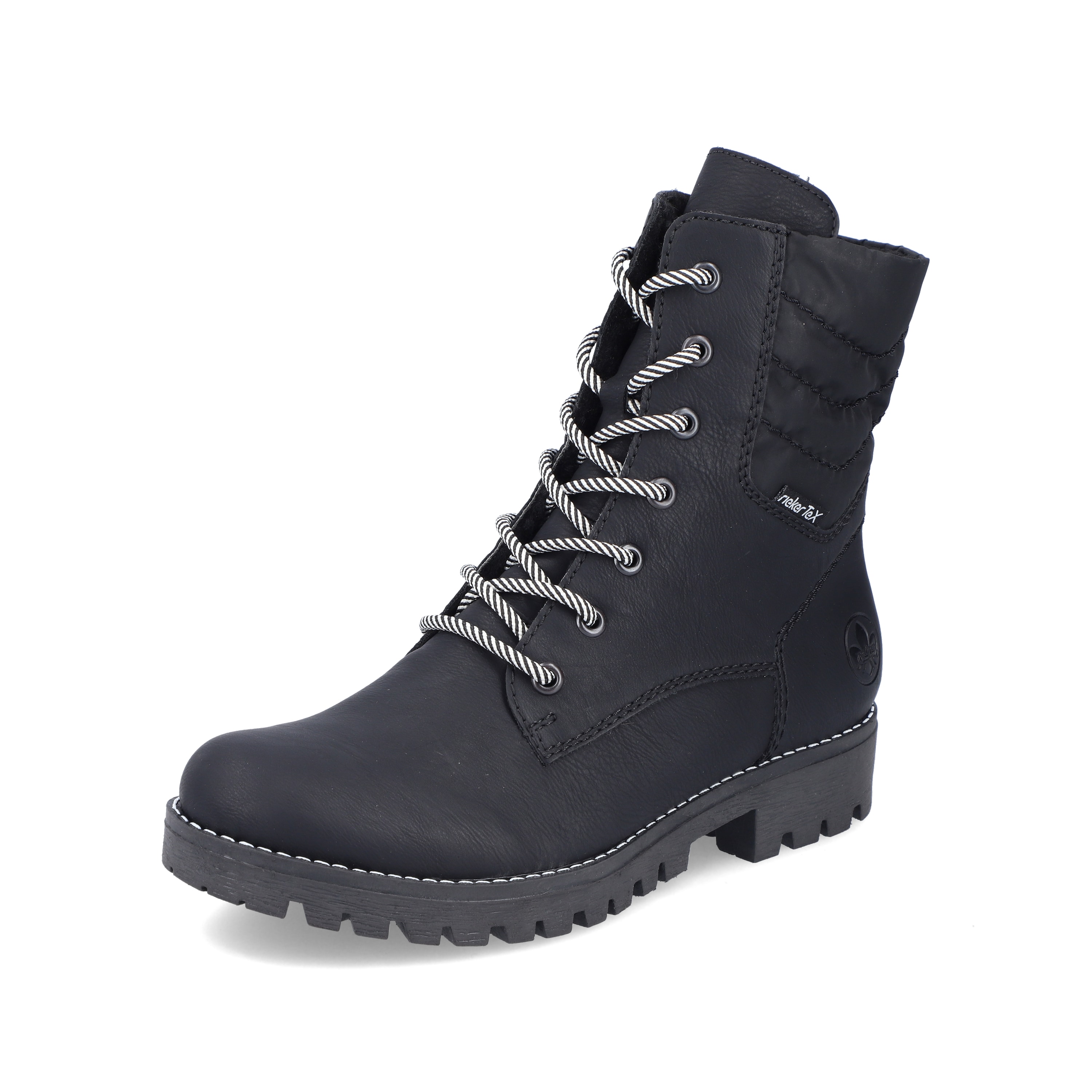 Rieker Damen Biker Boots asphaltschwarz