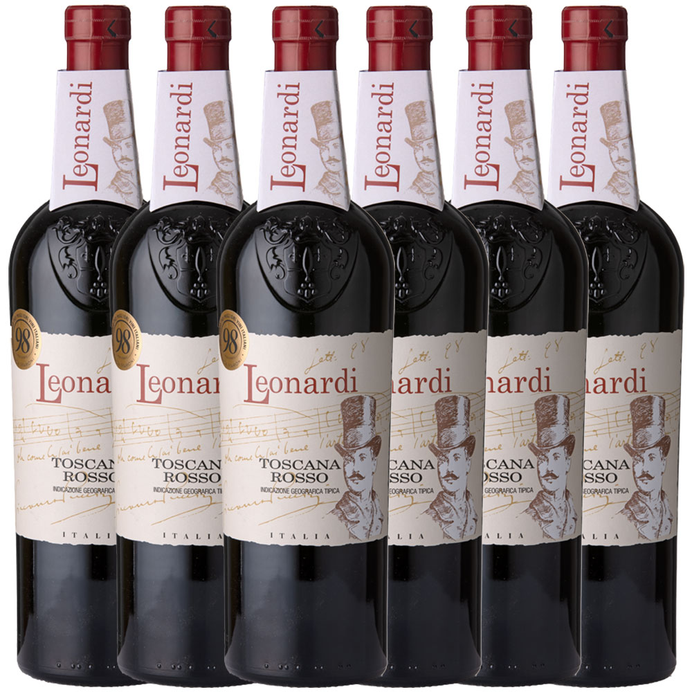 Leonardi Toscana Rosso IGT 2020 Italien halbtrocken - 6er Karton