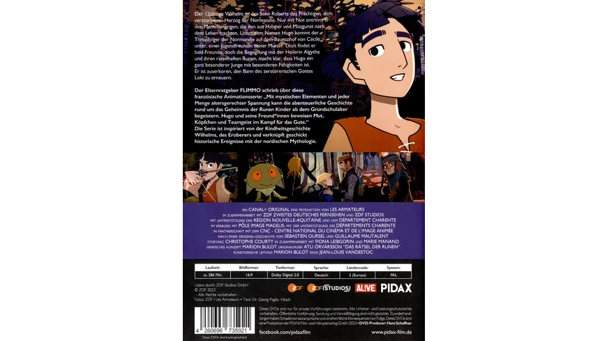 Das Rätsel der Runen, Vol. 1 / Die ersten 13 Folgen der Fantasy-Zeichentrickserie (Pidax Animation)  [2 DVDs]