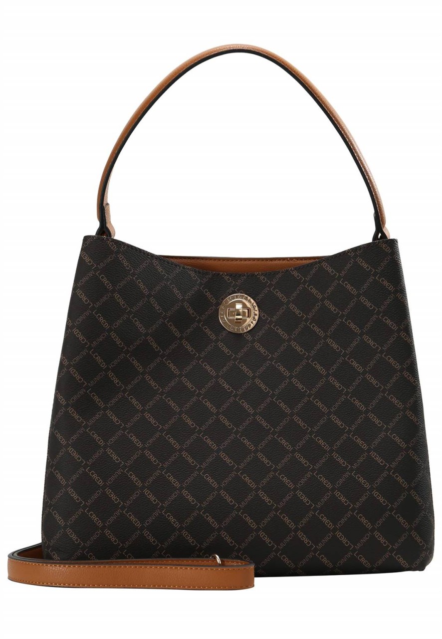 L. CREDI Handtaschen braun