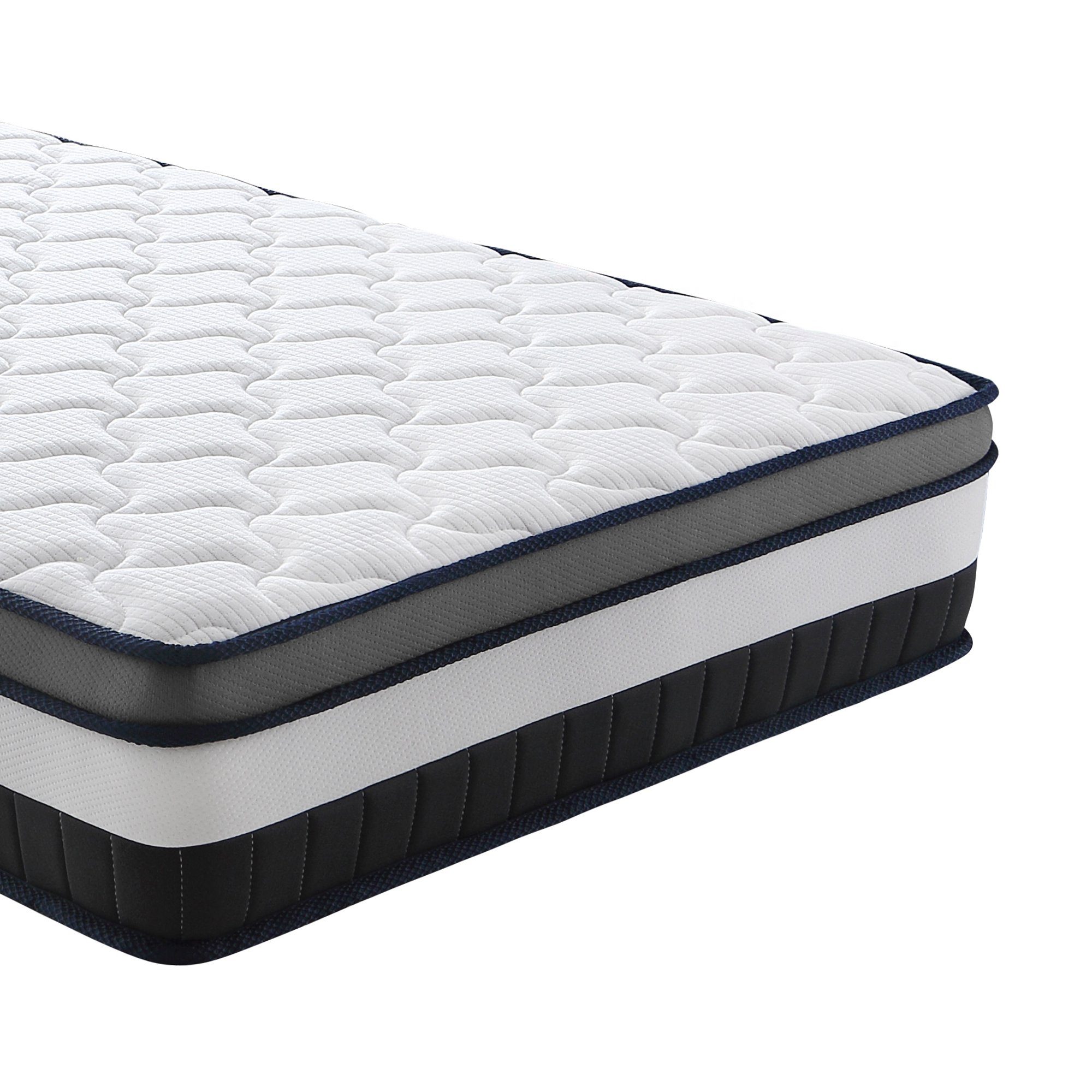 Taschenfederkernmatratze Arensberger Taschen Federkernmatratze mit integriertem Topper ALESSIA, Arensberger, 25 cm hoch, (90 x 200 cm), Höhe 25cm, Taschenfederkernmatratze mit Kaltschaum