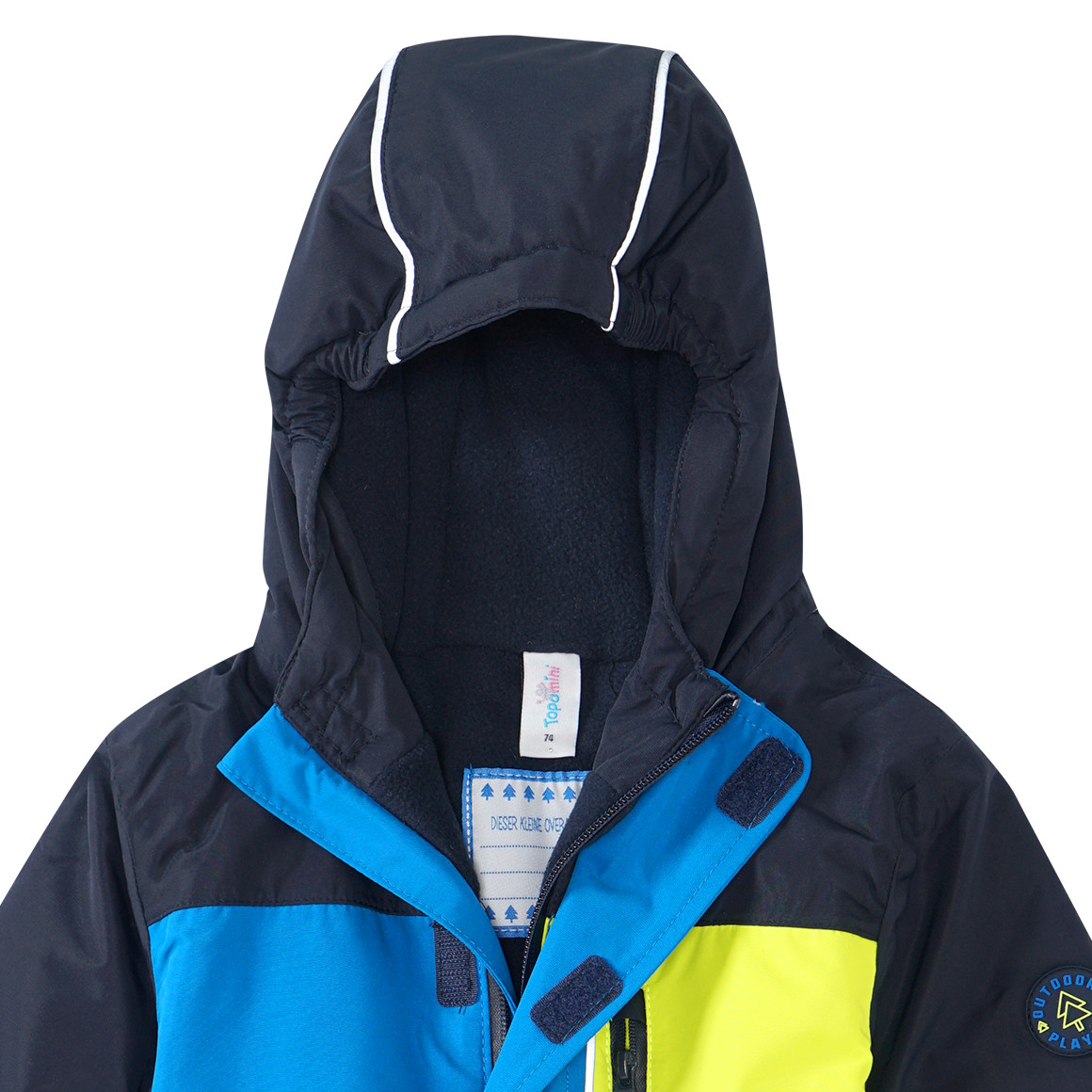 Baby Schneeoverall mit Farbteilern
