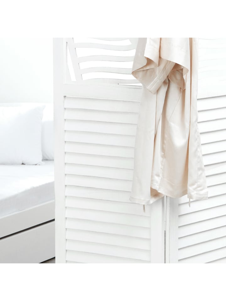Homestyle4u Paravent Raumteiler in Weiß Vintage günstig kaufen onesize