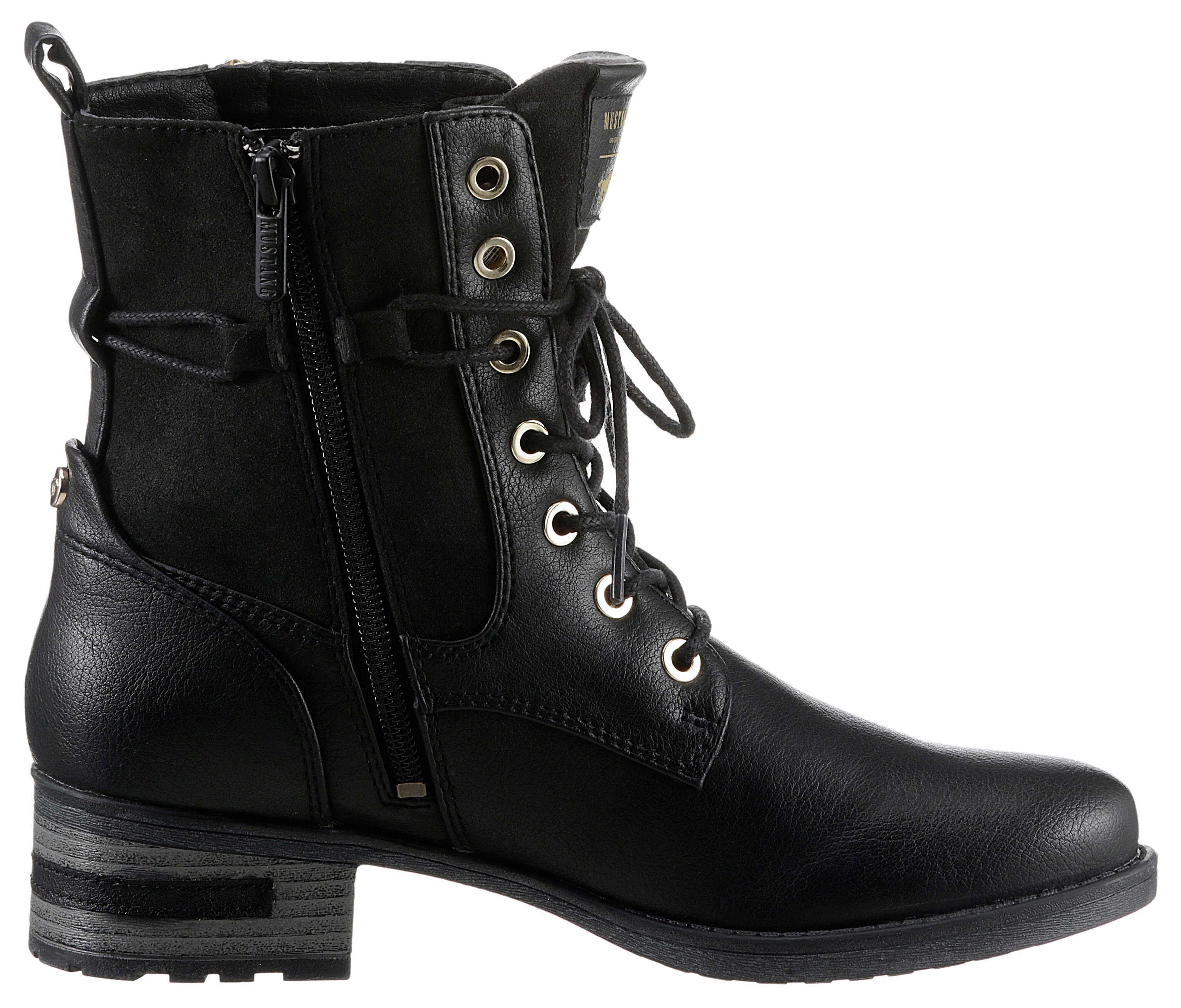 Mustang Shoes Schnürstiefelette mit schaftumspielender Schnürung