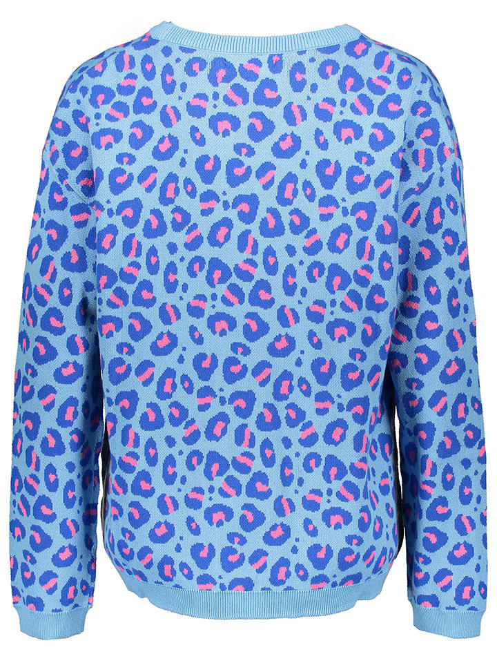 Zwillingsherz Pullover in Hellblau/ Blau günstig kaufen