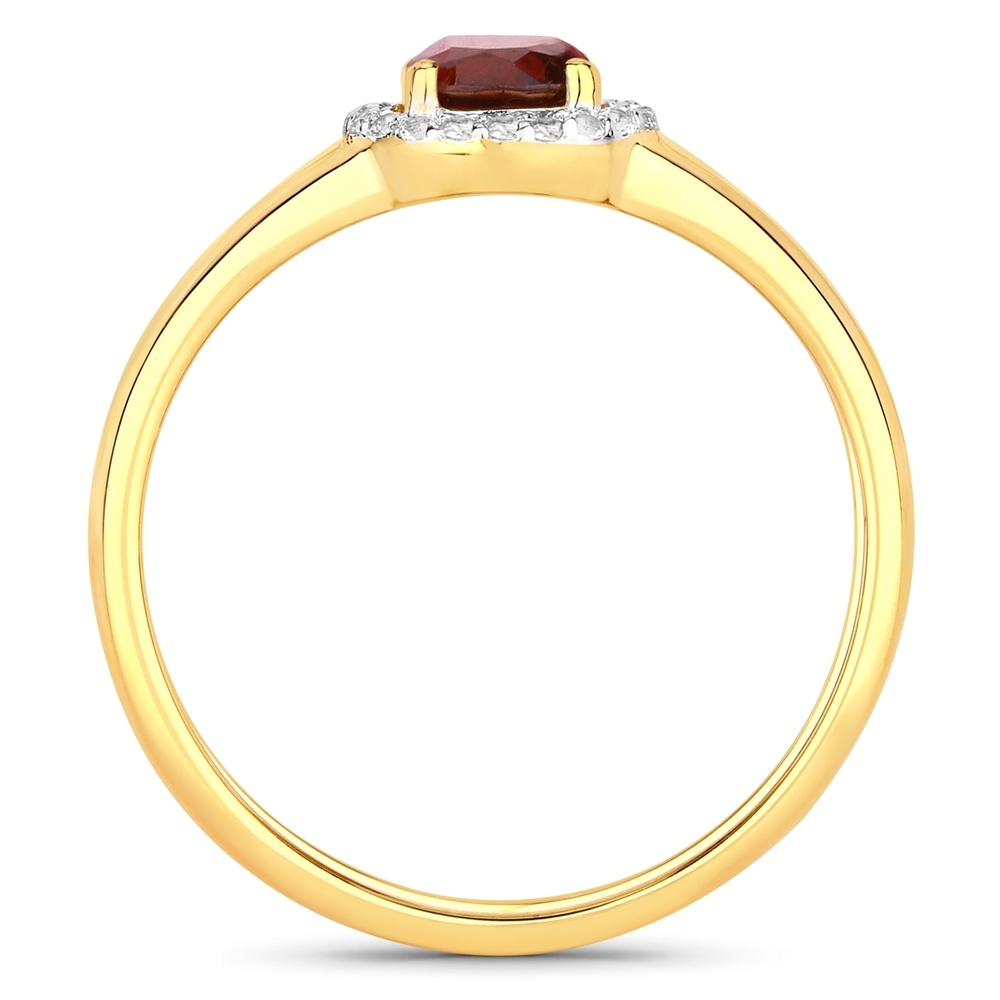 Rafaela Donata Bague Argent sterling Grenat en Or jaune Bague