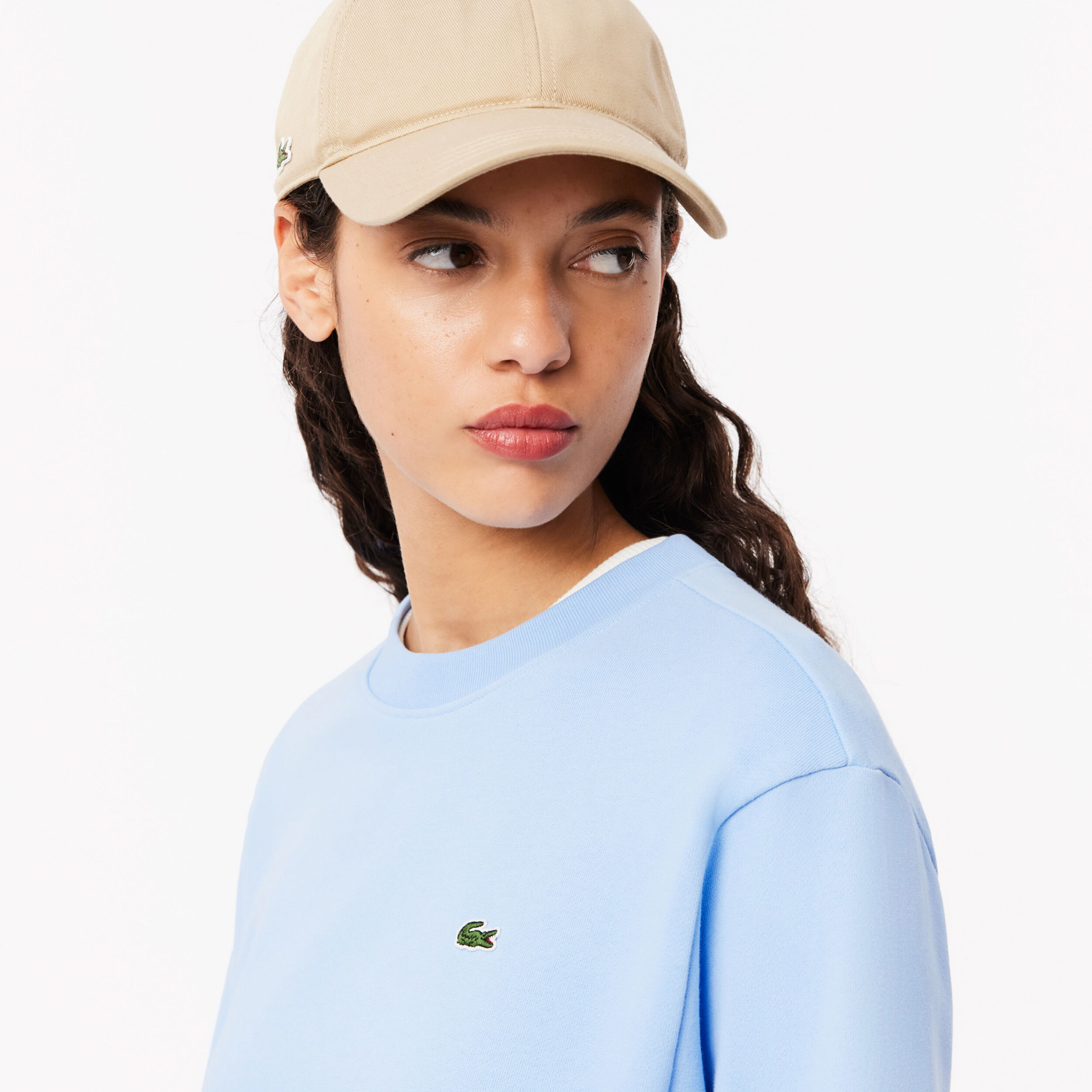 Lifestyle Fleece Sweatshirt Damen - Hellblau