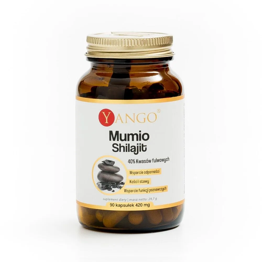 Yango Mumio Shilajit 40% fulvo rūgšties kapsulės
