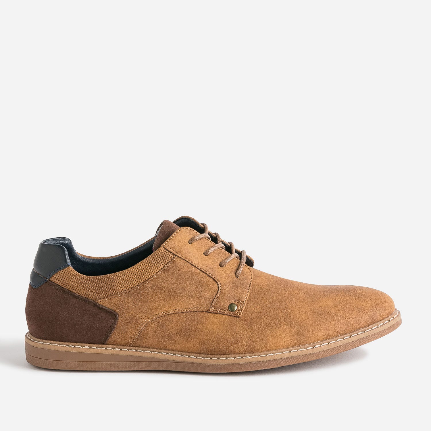 Derby camel et marron foncé