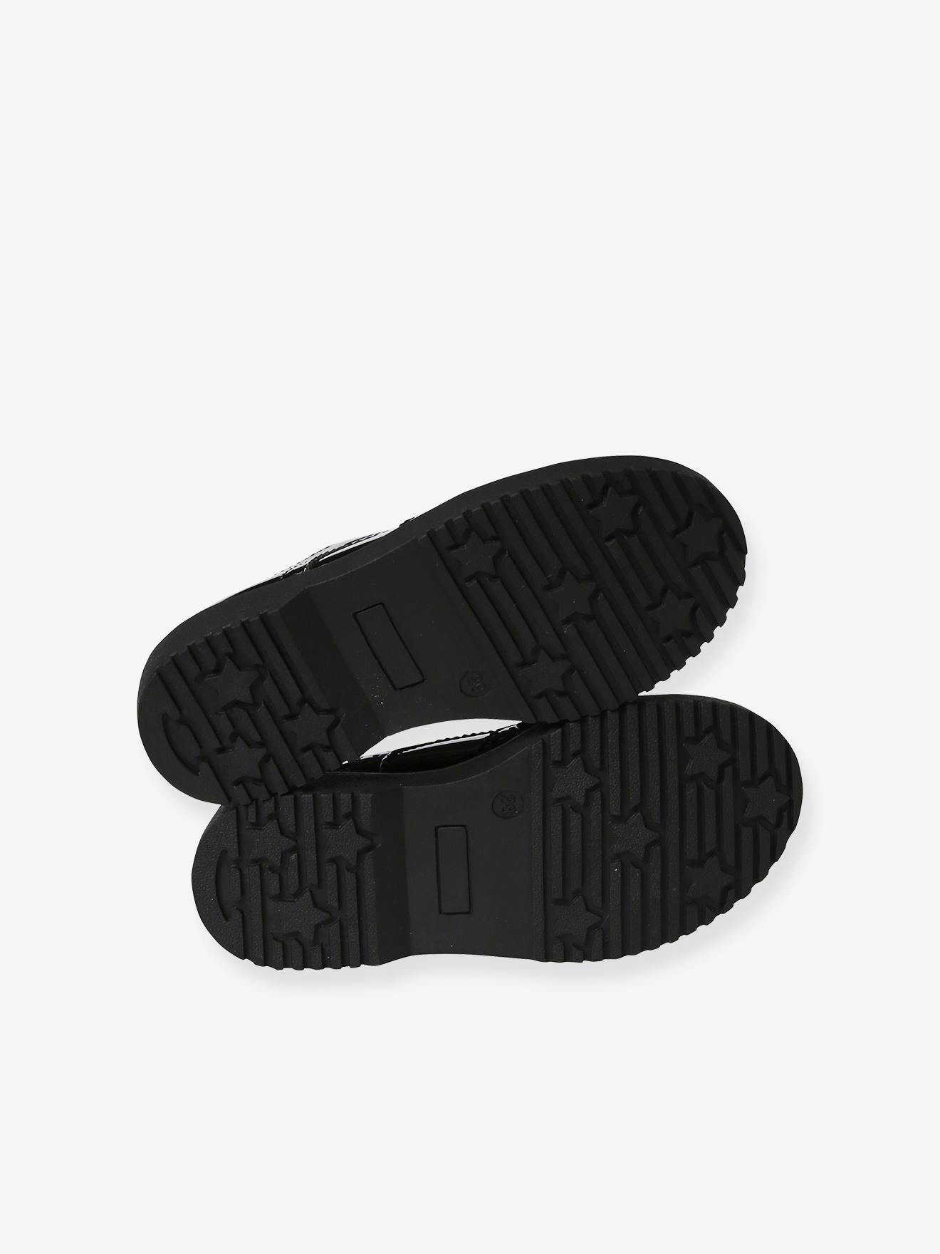 Derbies vernies semelle crantée enfant noir