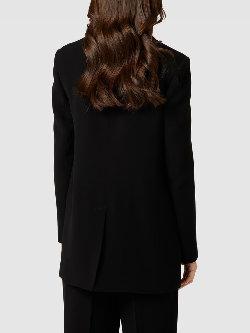 Blazer mit Reverskragen in schwarz