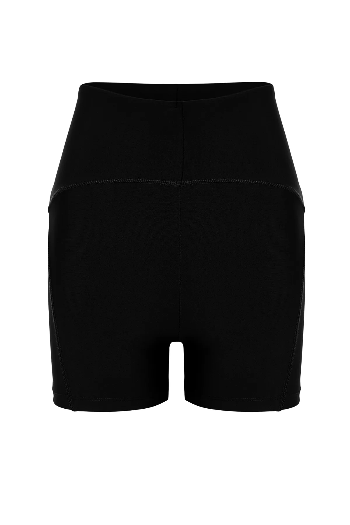 Trendyol Collection  Schwarze Restorer Strick-Sportshorts/kurze Leggings TWOSS21SR0545