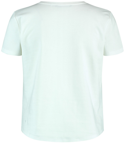 Baumwoll-Shirt mit platziertem Frontprint