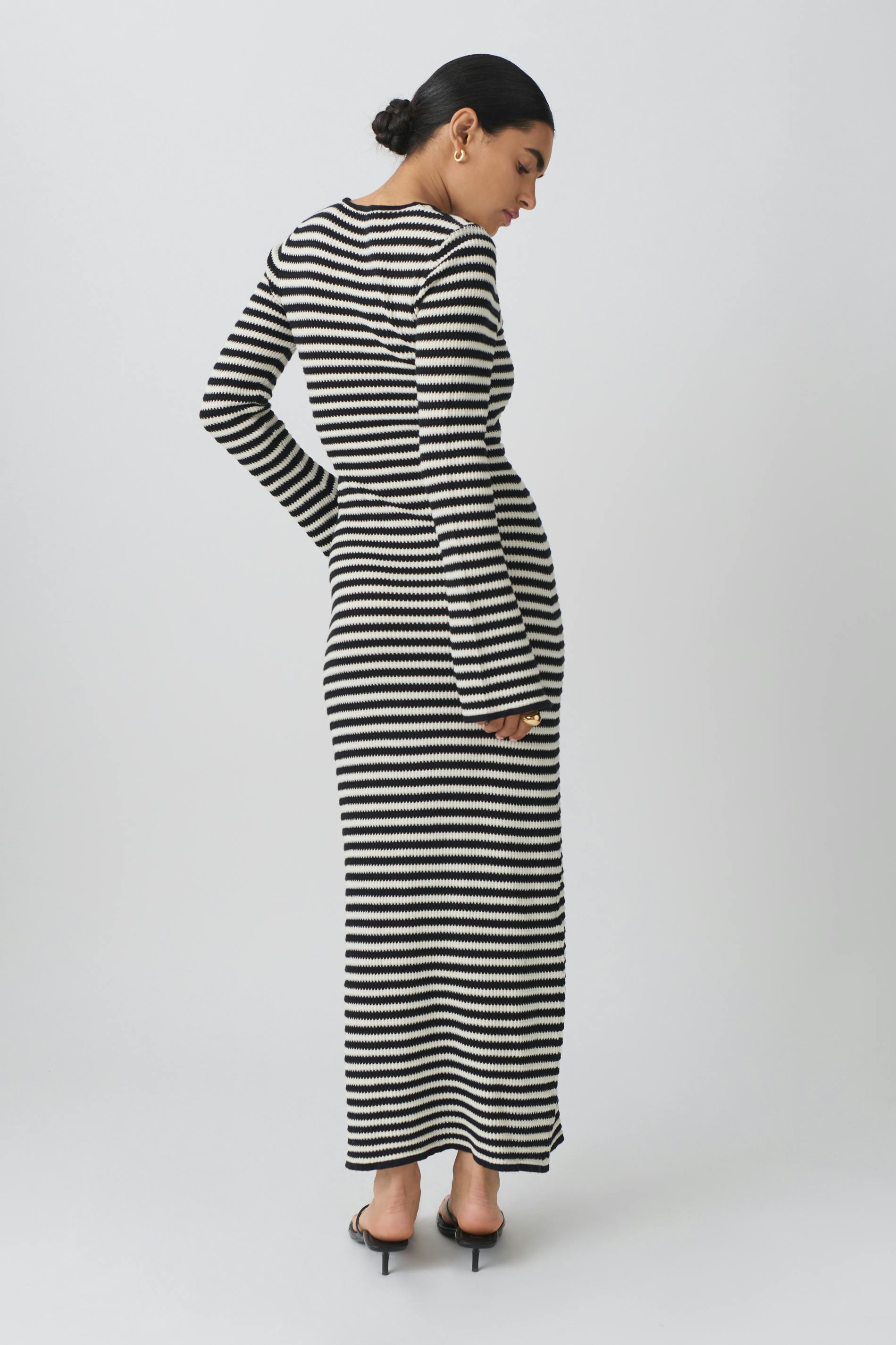 Knitted pointelle dress