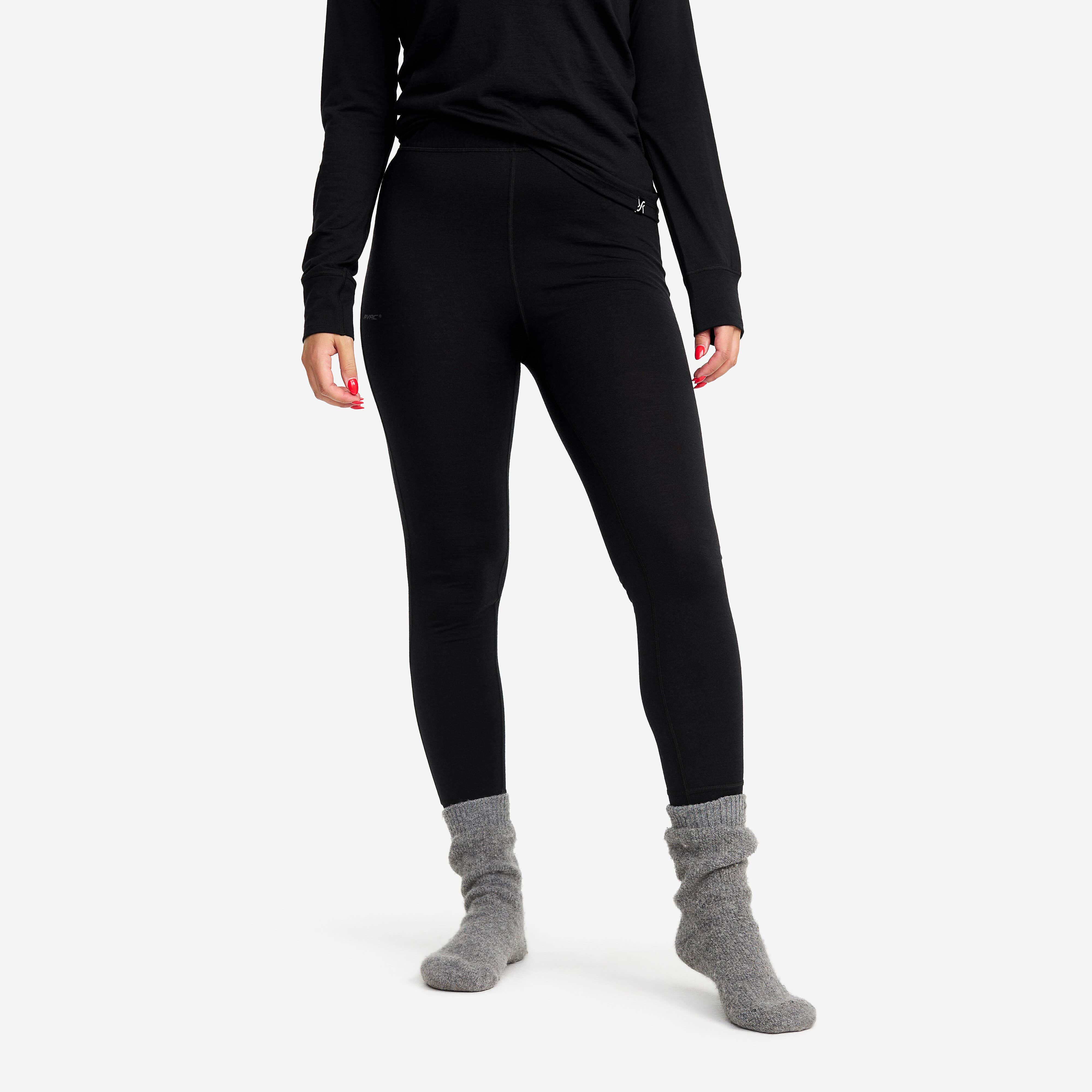 Mount Merino Pants W Femme Black