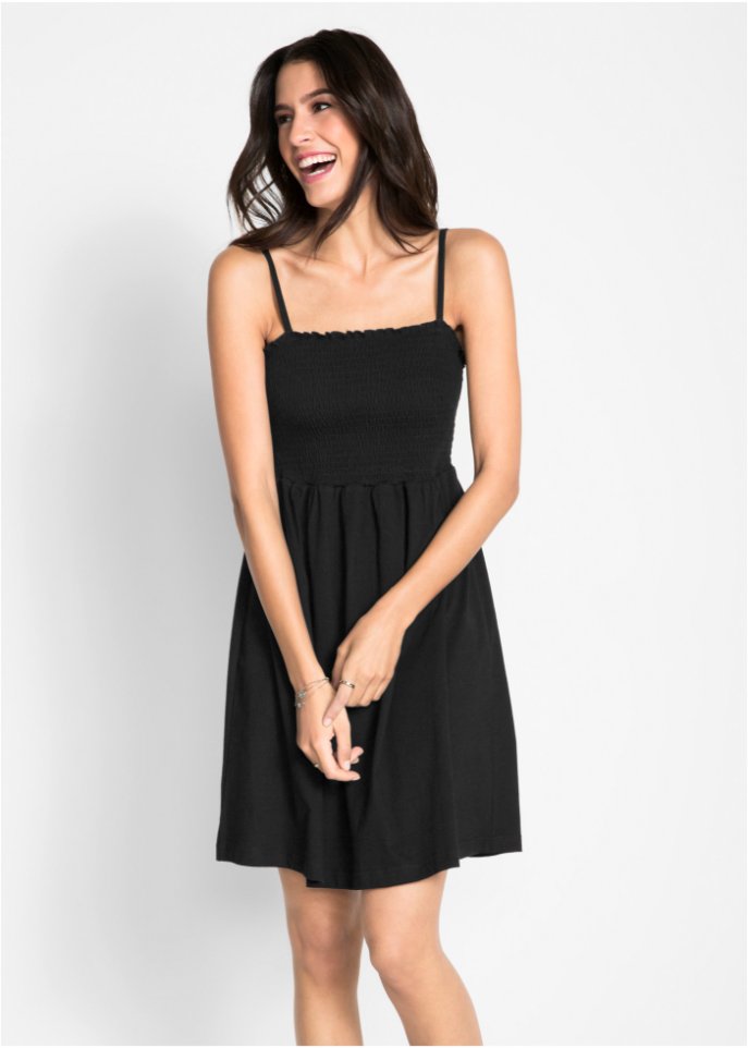 Jersey-Kleid mit verstellbaren Trägern