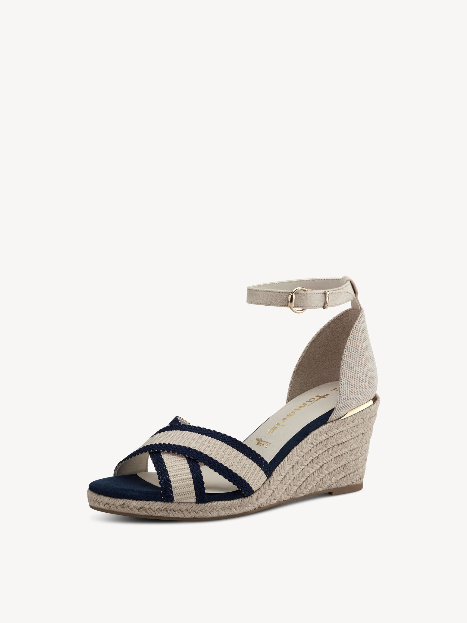 Sandale à talon - bleu