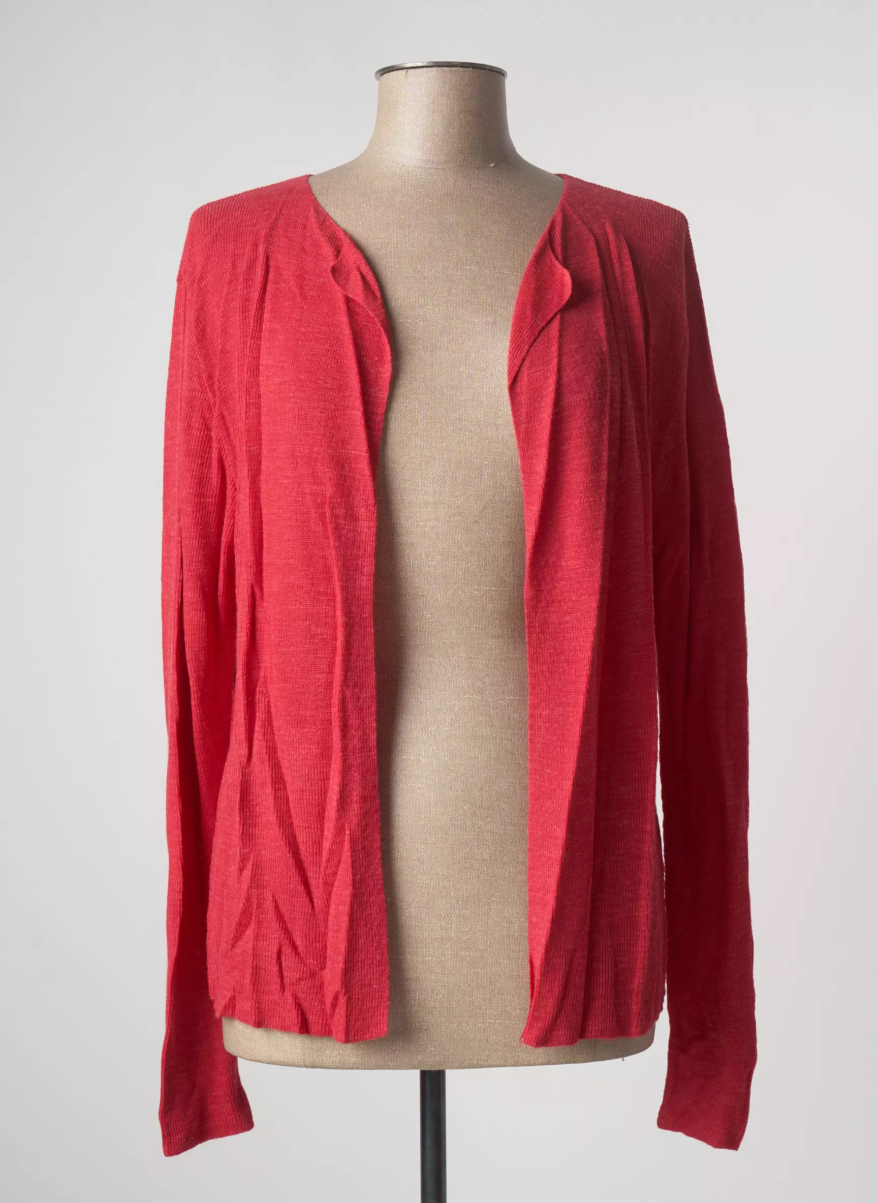 Poles Cardigans Femme couleur rouge