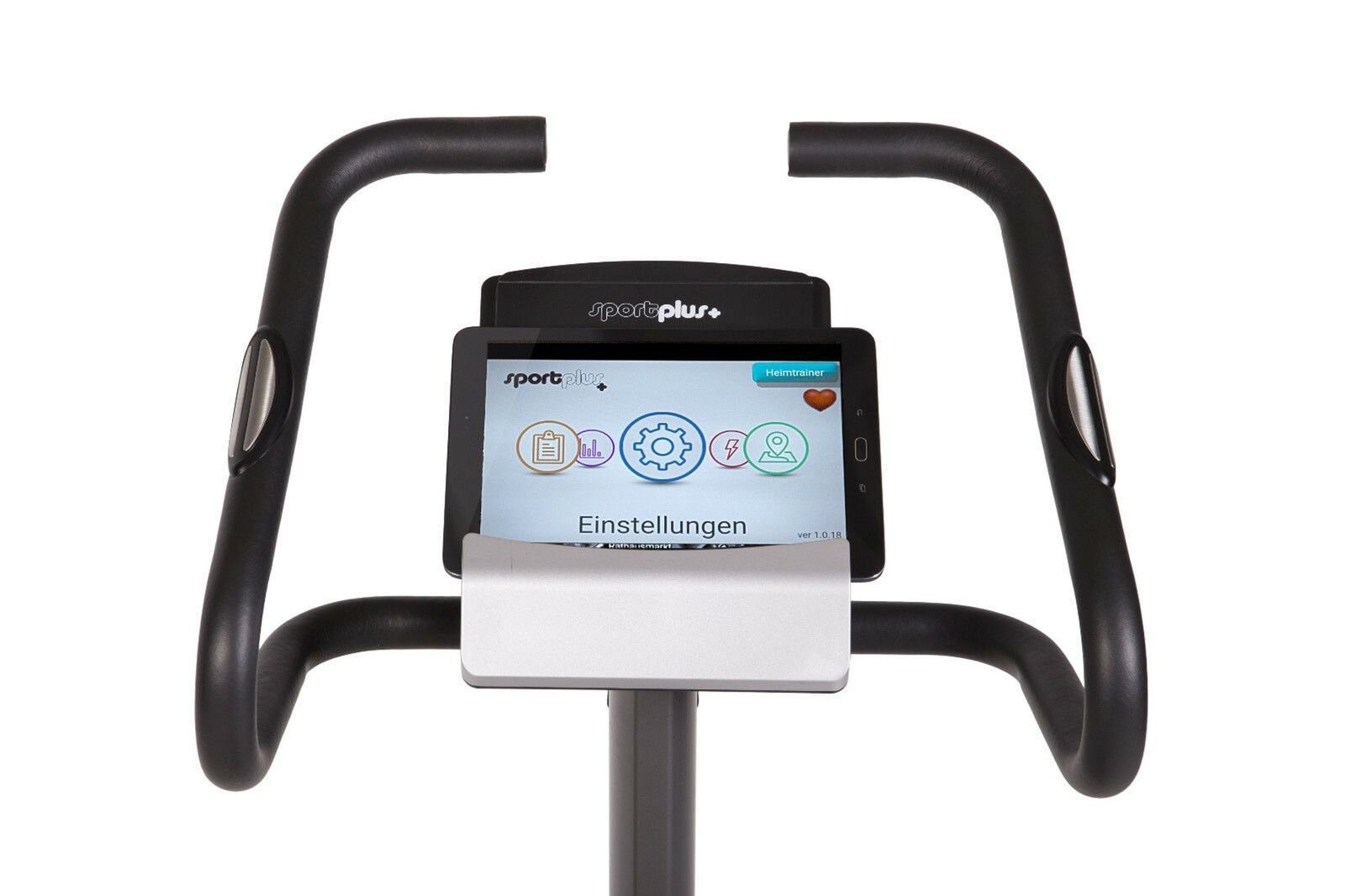 SportPlus Heimtrainer SP-HT-9600-iE, Crosstrainer, Heimtrainer mit Wattanzeige, 17 kg Schwungmasse