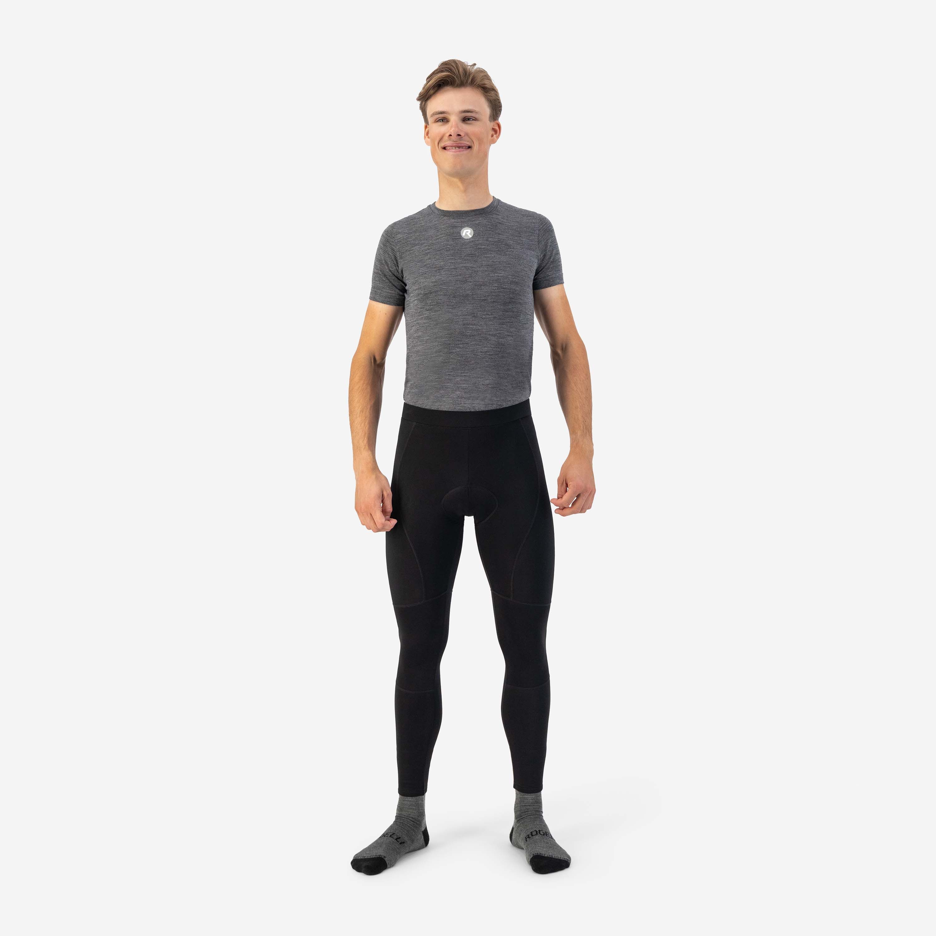 Rogelli Essential Black Herren lange Radhose