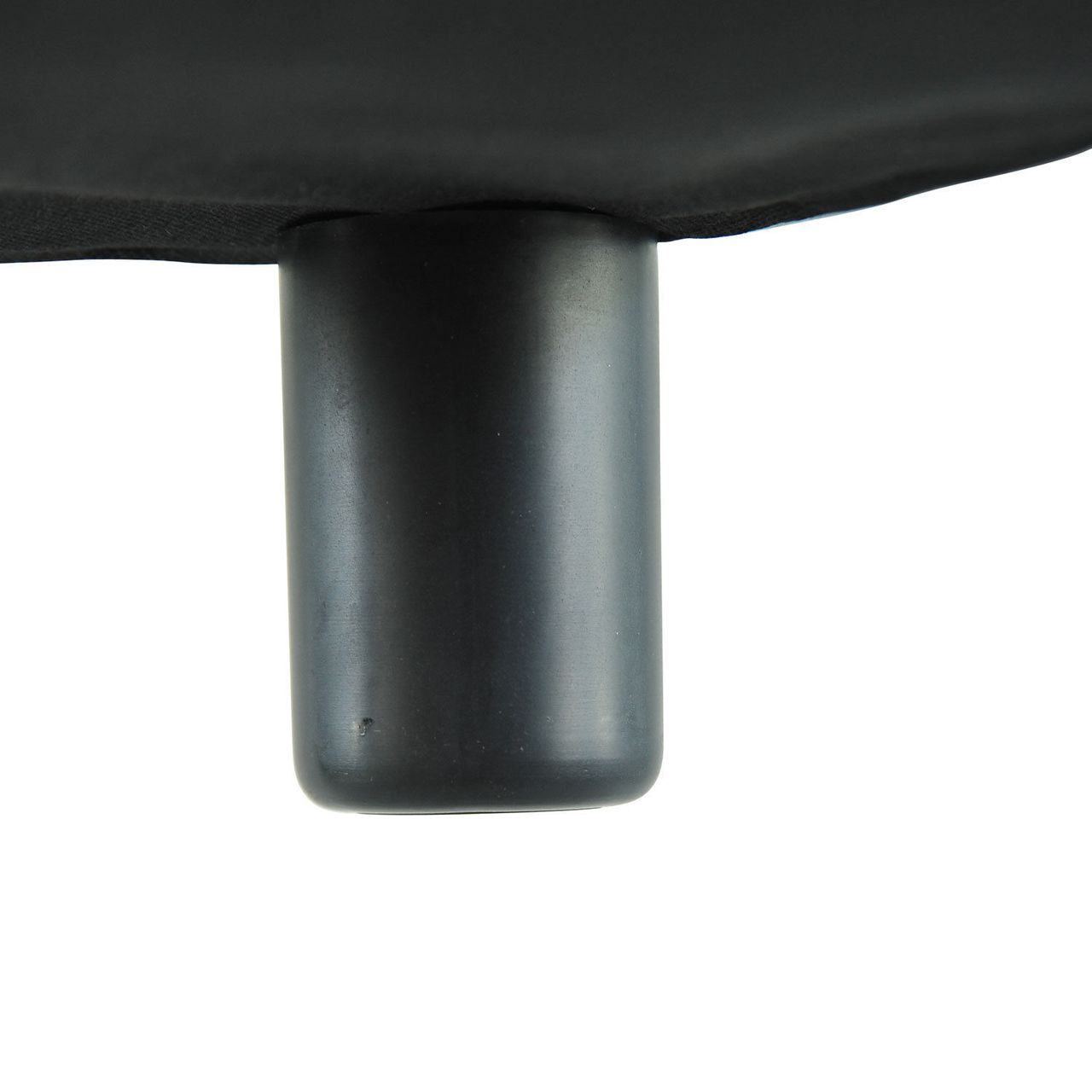 HOMCOM Fußhocker Beinstütze Sitzhocker Eingangbank Rückenfreier Hocker Bank Sitzbank Chesterfield aus Kunstleder Schwarz 40 x 30 x 24 cm