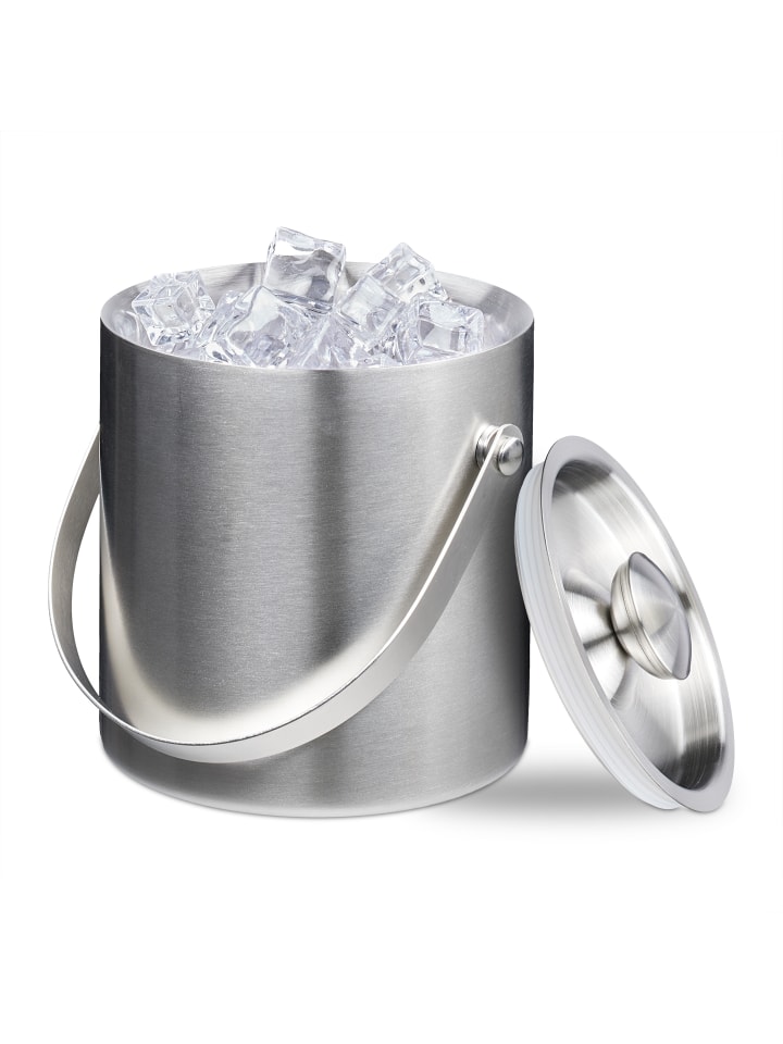 relaxdays Eiswürfelbehälter in Silber - 1,5 Liter günstig kaufen onesize