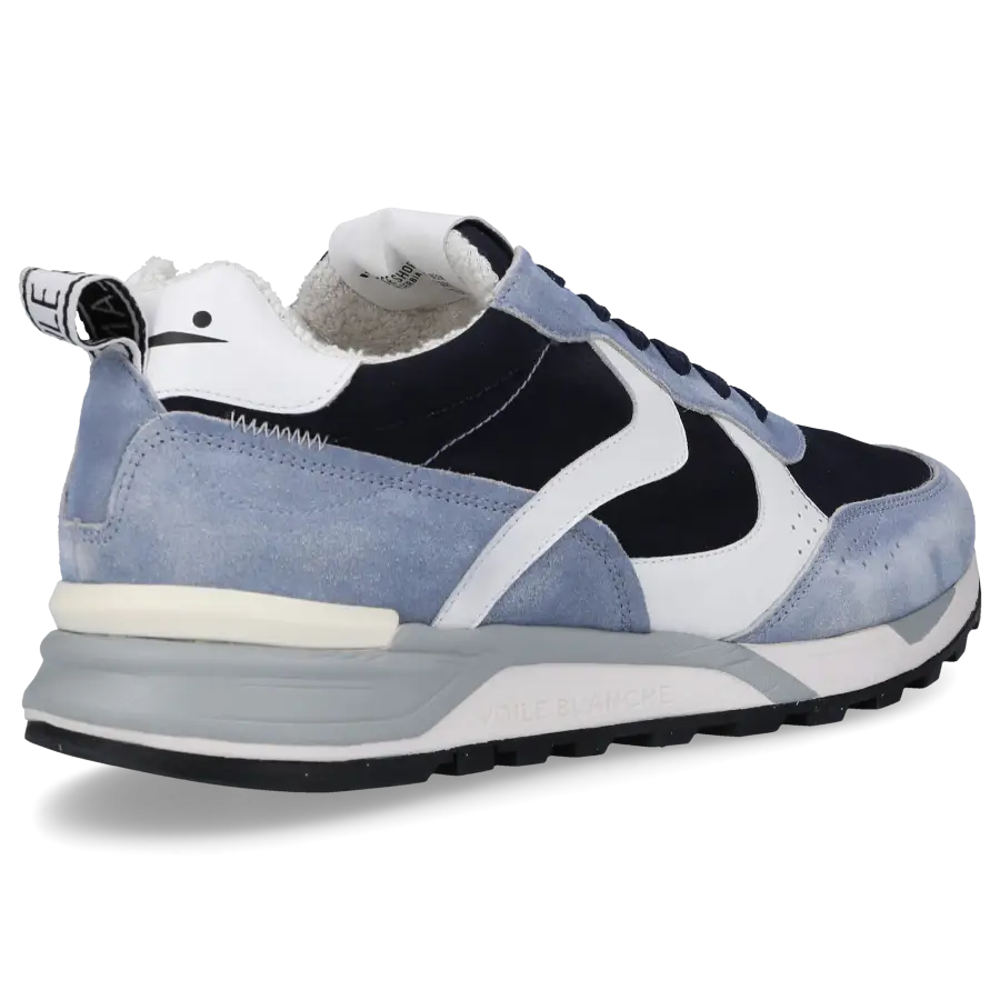 VOILE BLANCHE - Sneaker low MAGG Veloursleder - blau