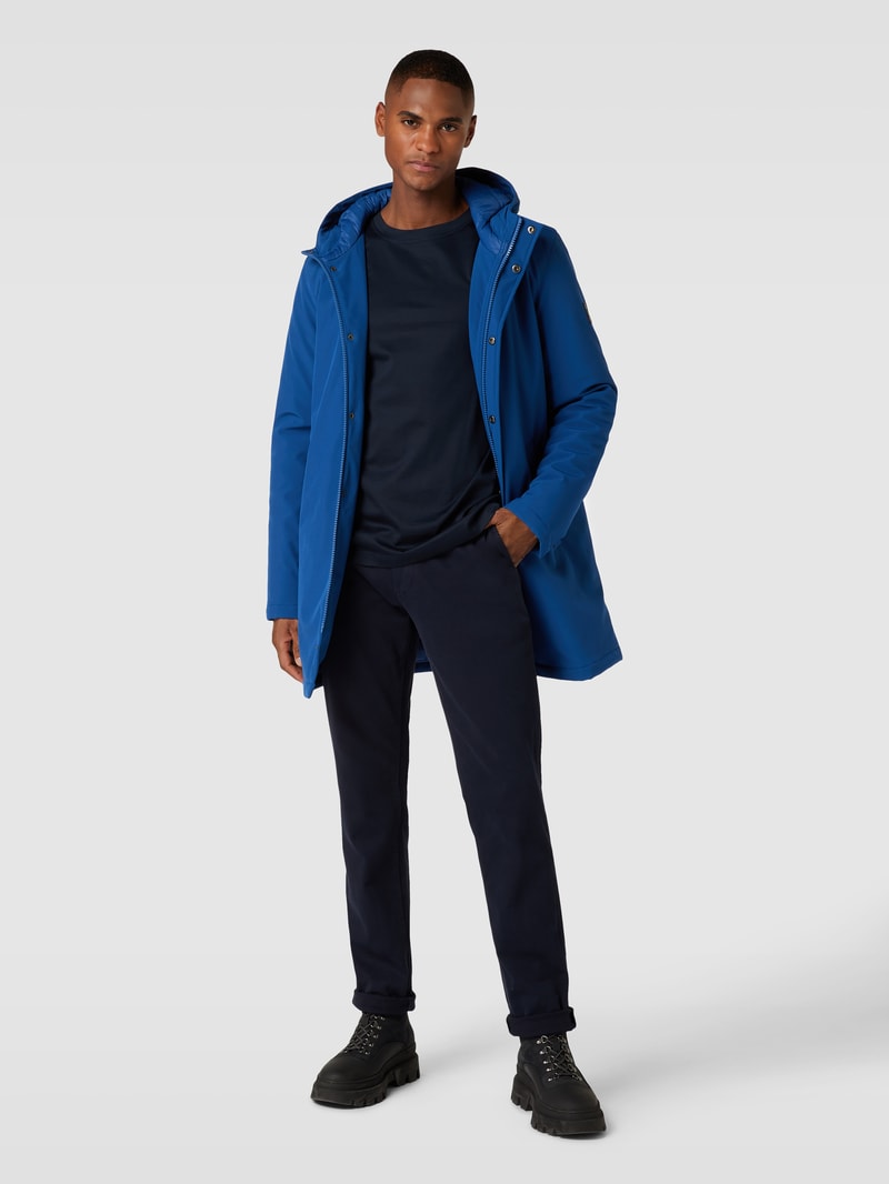 Jacke mit Stehkragen Modell 'Madeston' in bleu
