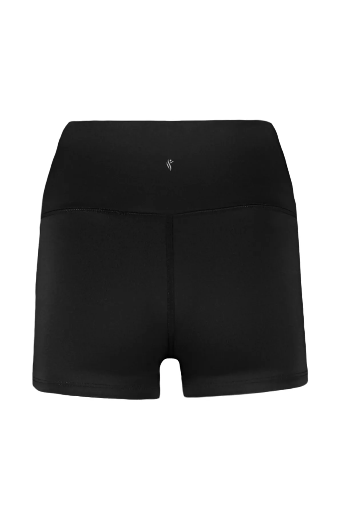 Trendyol Collection  Schwarze Restorer-Taillenreflektor-bedruckte gestrickte Sport-Extra-Shorts/kurze Leggings THMSS23TY00019