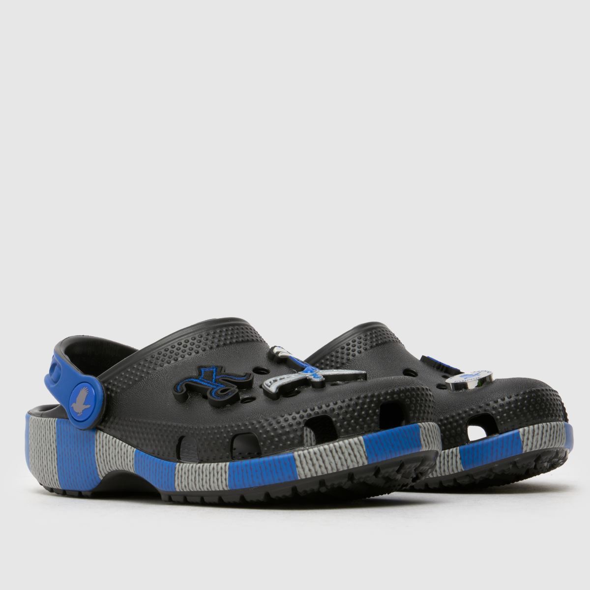 Crocs svarta och blå Ravenclaw träsko Junior sandaler