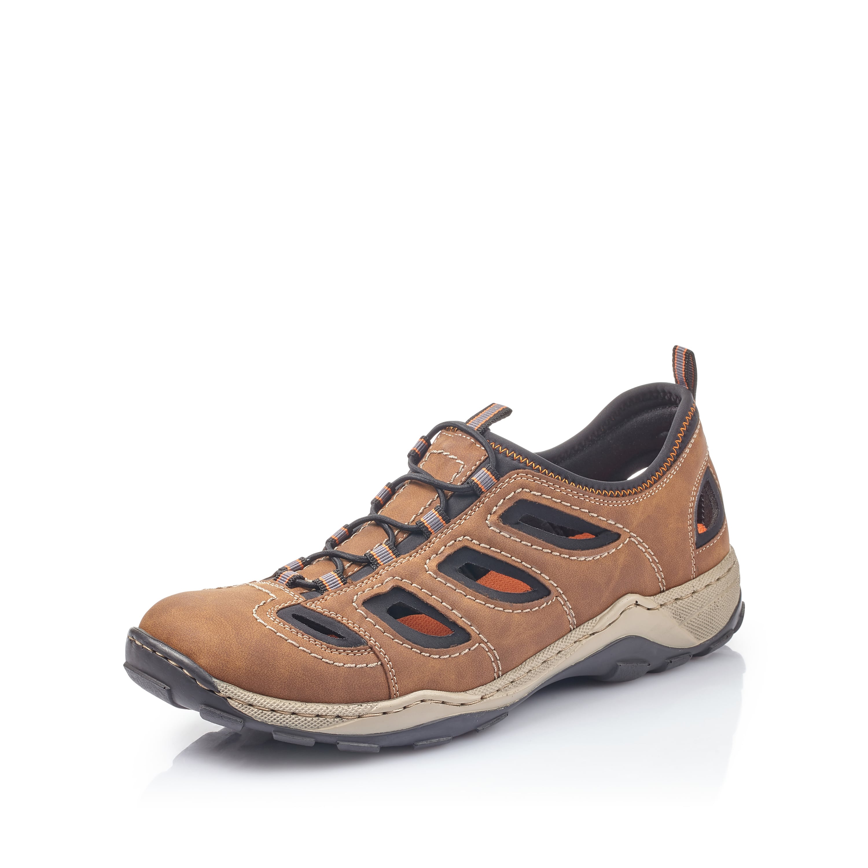 Rieker Herren Slipper zimtbraun