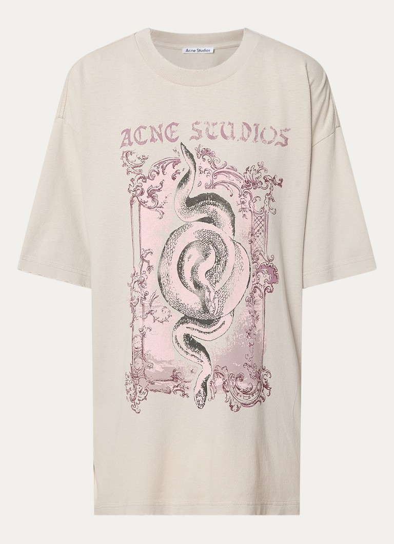 Tricou cu mânecă lungă de la Acne Studios și logo imprimat