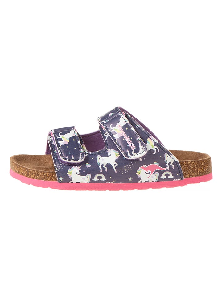 Kangaroos Pantoletten in Lila/ Bunt günstig kaufen