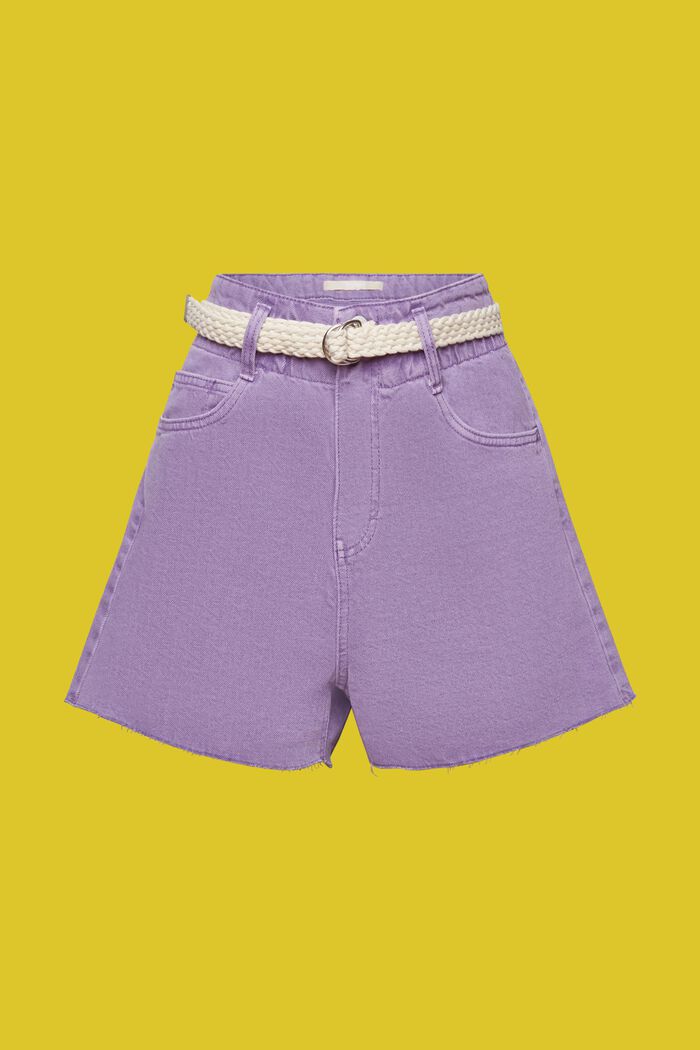 Jeansshorts in abgeschnittener Optik