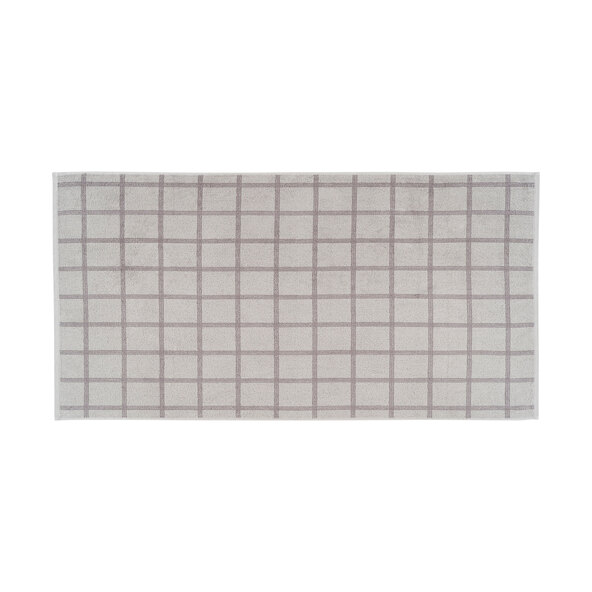 Frottierserie Square Duschtuch, hellgrau, 2er Set