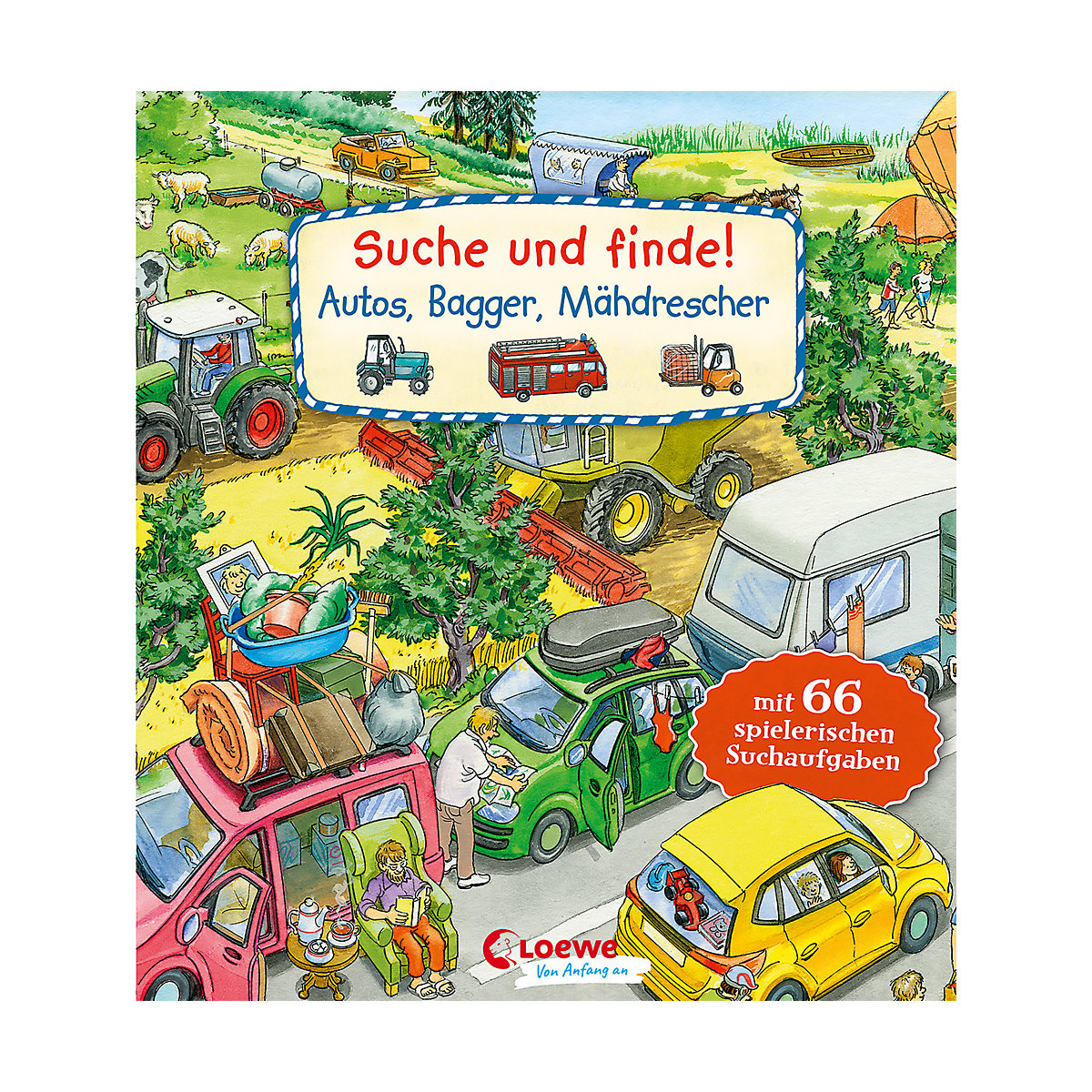 Suche und finde! - Autos, Bagger, Mähdrescher