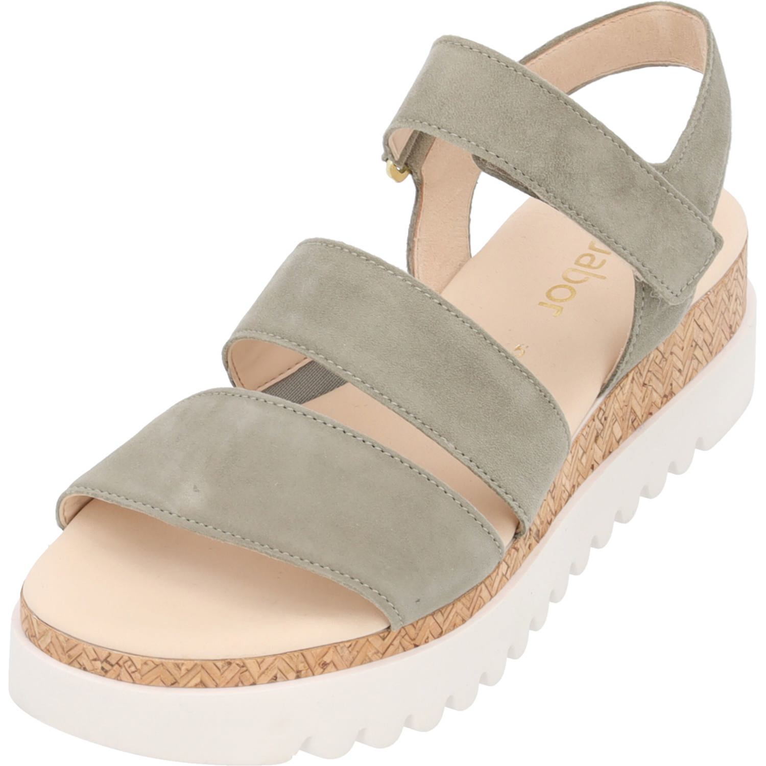 Gabor 84.660, Sandalen, Damen, Grün (Schlif)
