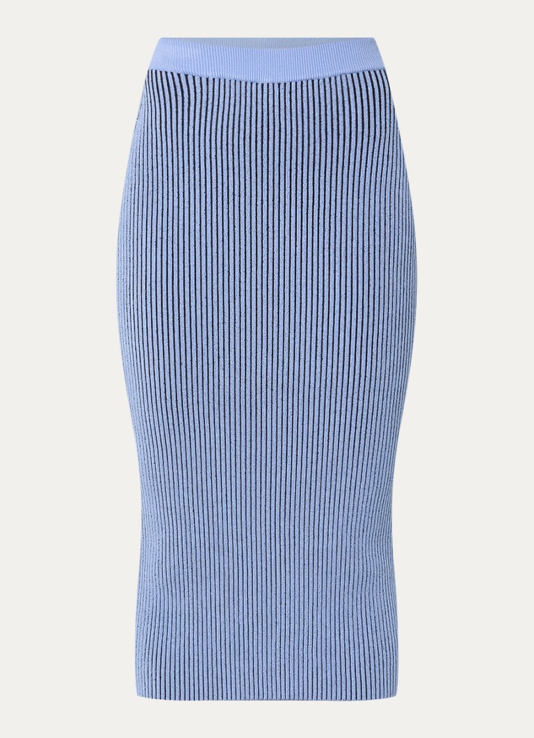 Jupe crayon midi HUGO BOSS à texture côtelée