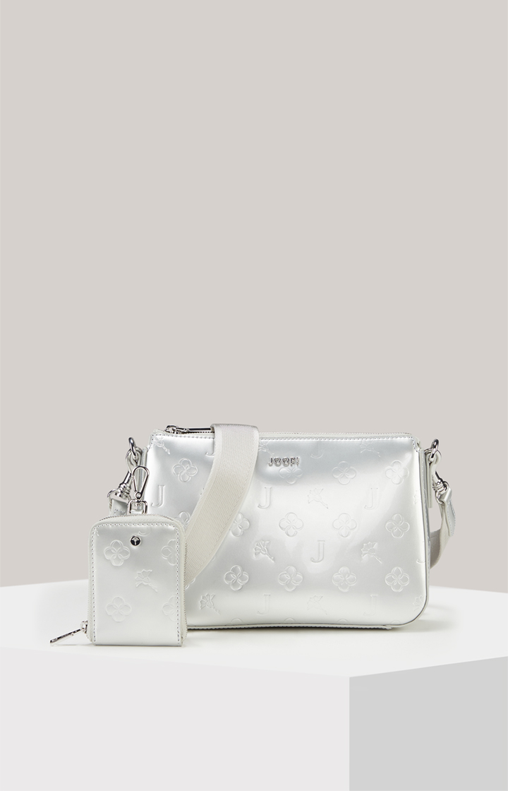 Schultertasche Decoro Lucente Jasmina in Silber