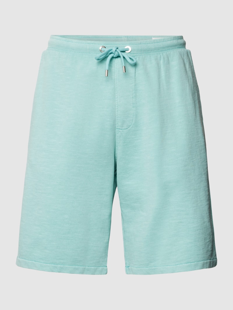 Sweatshorts mit Tunnelzug Modell 'Washer' in türkis