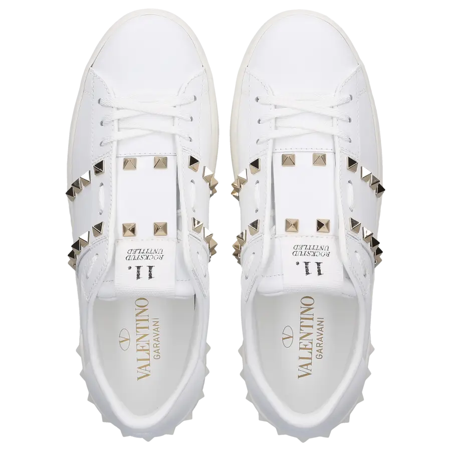 Valentino Garavani - Sneaker low ROCKSTUD UNTITLED Nieten - weiß
