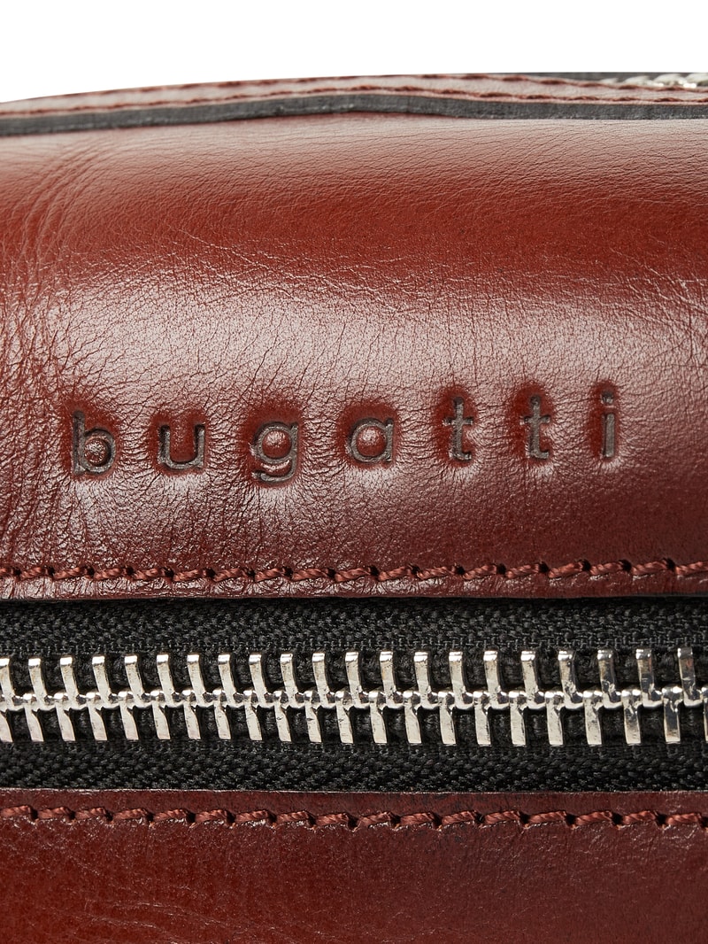 Kulturbeutel mit Logo in cognac