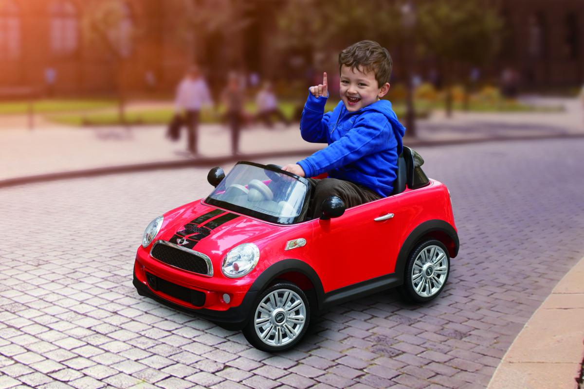 ROLLPLAY Kinderfahrzeug MINI COOPER S ROADSTER, 6V, RC, red