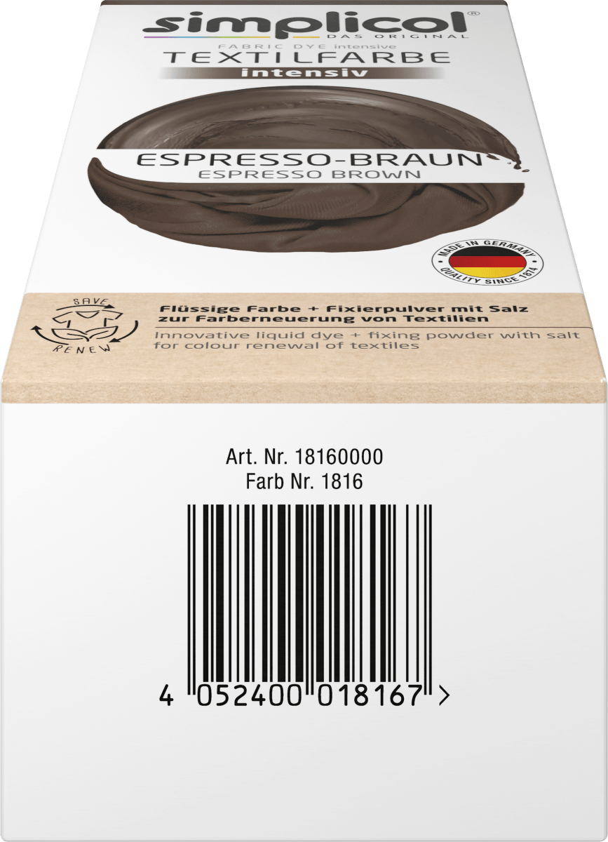 Textilfarbe intensiv Espresso- Braun, 1 St