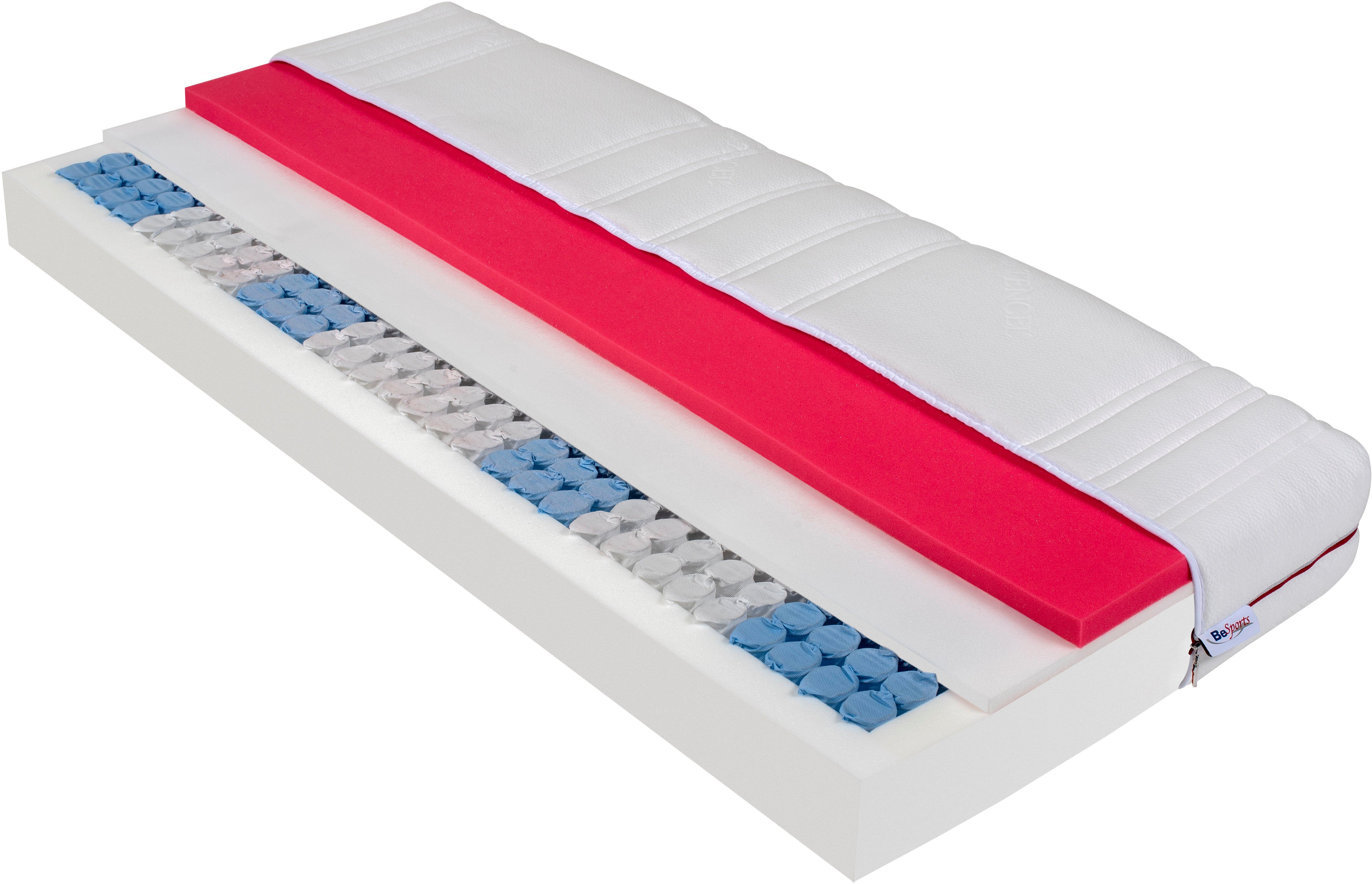 Taschenfederkernmatratze Active Flex, BeSports, 22 cm hoch, Matratze in 90x200 cm und weiteren Größen erhältlich, Wendematratze