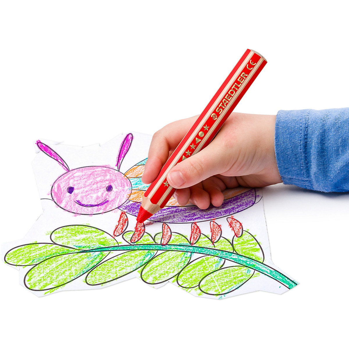 Buntstifte Noris® junior 3 in 1, 18 Farben, inkl. Anspitzer