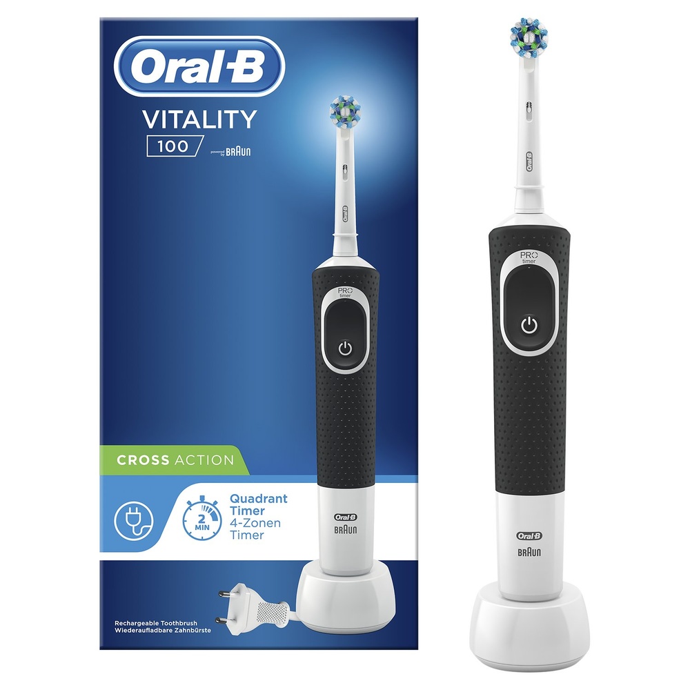 oral-b Oral-B Vitality 100 Brosse À Dents Électrique Noire Brosse À Dents Electrique