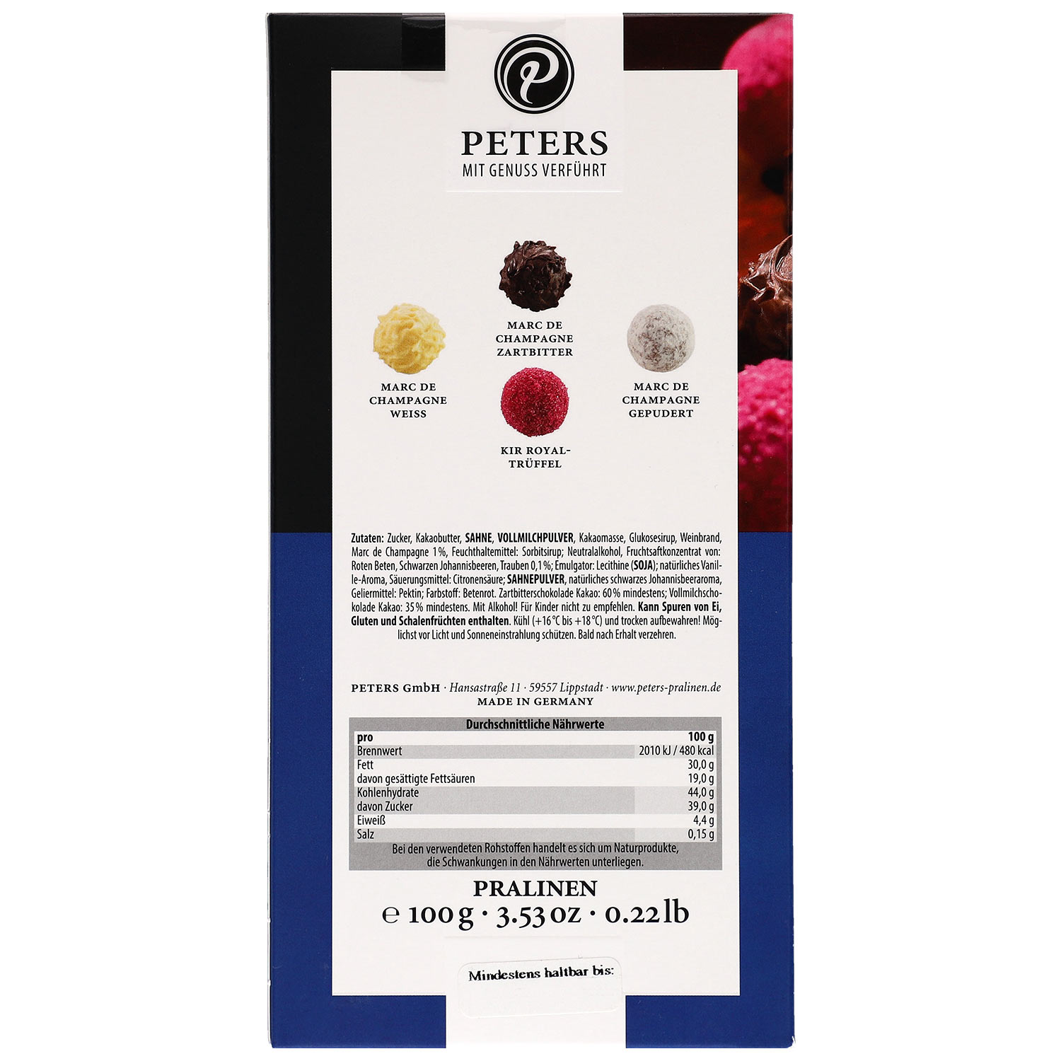 Peters Marc de Champagne-Variationen 100g