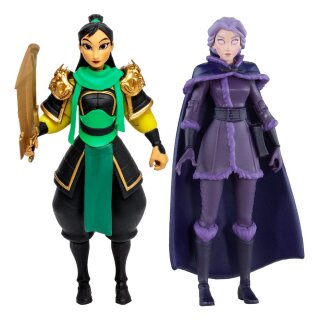 Disney Mirrorverse Actionfigur - Princess Pack Mulan, Belle (Fractured) & Arielle (Gold Label)
