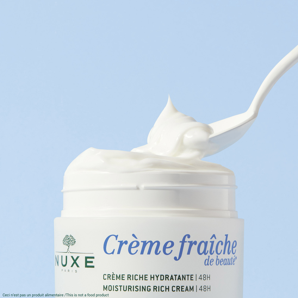 Nuxe Crème Riche Hydratante l 48h, Crème fraîche de beauté® 50ml Crème Hydratante